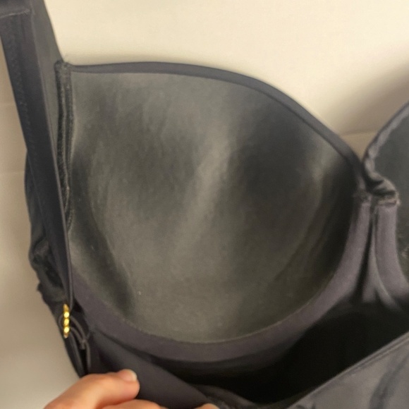 Soma Women Swim Tankini Top 34DD Bra Cup Black Underwire Adjustable straps - Picture 7 of 11